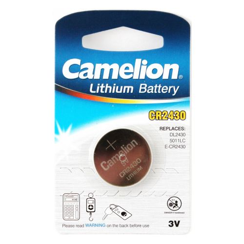 Pilha Botão  CR2430 3V , Camelion , CR2430-BLS , 